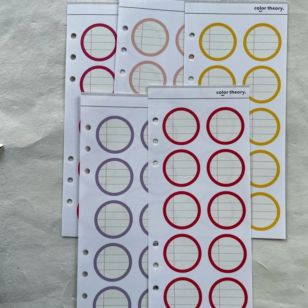 Circle Planner Stickers - Multicolor
